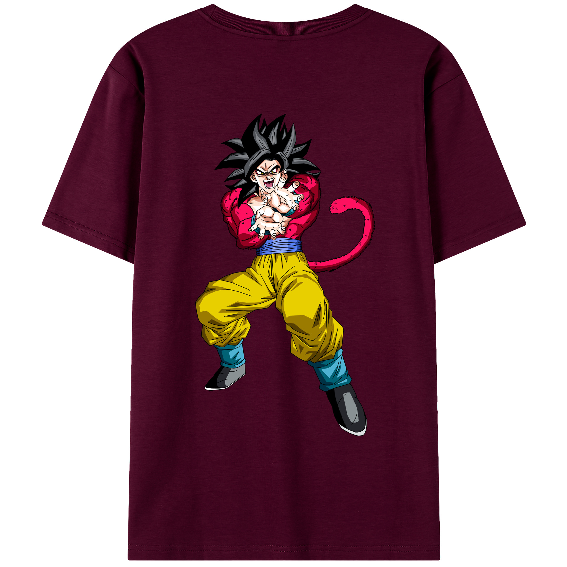 （画像用） ドラゴンボール 孫悟空（そん ごくう）Son Goku カカロット DRAGON BALL Kakarotto レディース半袖Tシャツ(バックプリント)